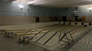 The old pool at East Tech. This is now where the Executive Grille is located